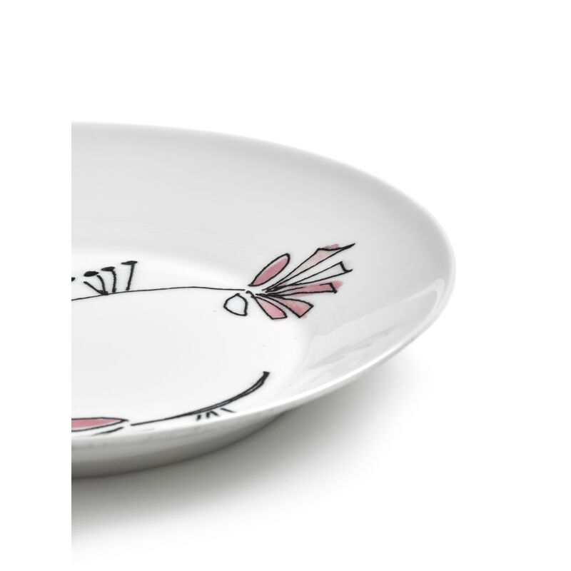 Marni Midnight Flowers Medium Deep Plates Set Of 2 - Fiore Rosa image number 2